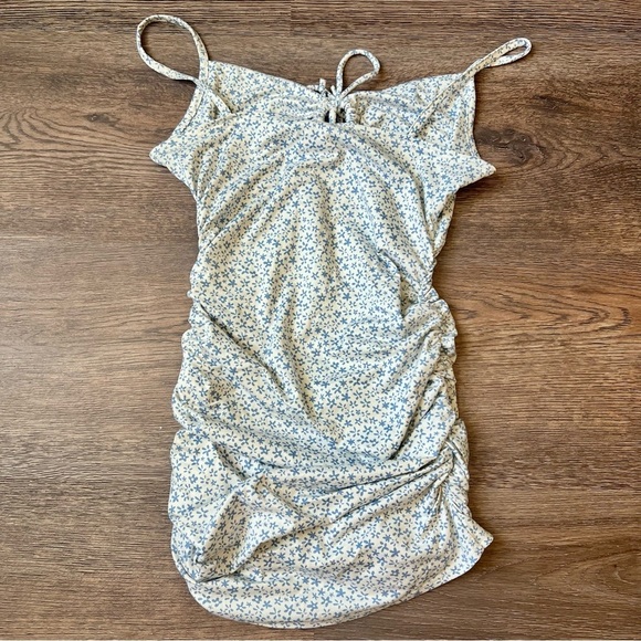 Windsor Floral Ruched Mini Dress - Picture 2 of 4